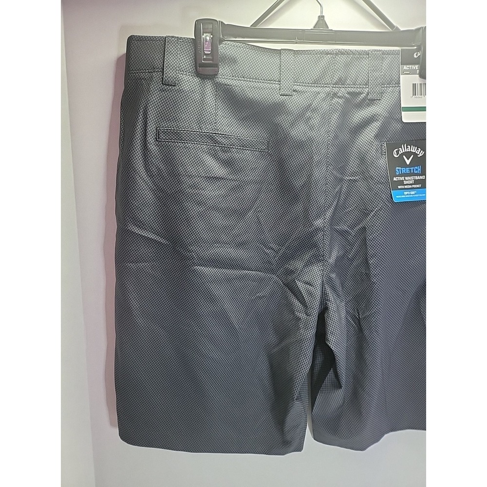 Callaway Mens Size 40 Grey Performance Opti-Dri Golf Shorts Media Pocket NEW - Picture 5 of 10